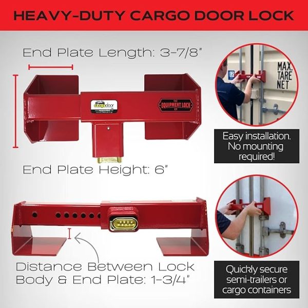 Equipment Lock Co. Heavy-Duty Cargo Door Lock, Combination EQ-LOCK HDCDL-C - Image 4