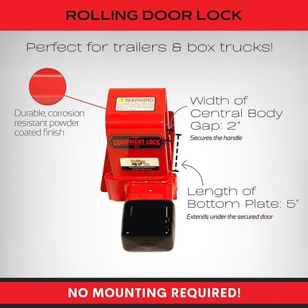 Equipment Lock Co. Heavy-Duty Cargo Door Lock, Keyed Alike - Image 4