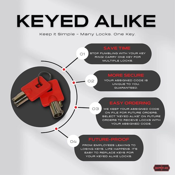 Equipment Lock Co. Cargo Door lock Keyed Alike, CDL-KA - Image 8