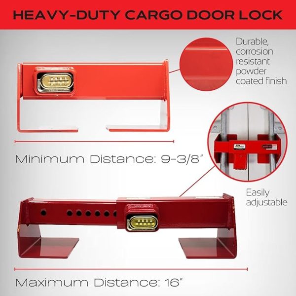 Equipment Lock Co. Heavy-Duty Cargo Door Lock, Combination EQ-LOCK HDCDL-C - Image 5